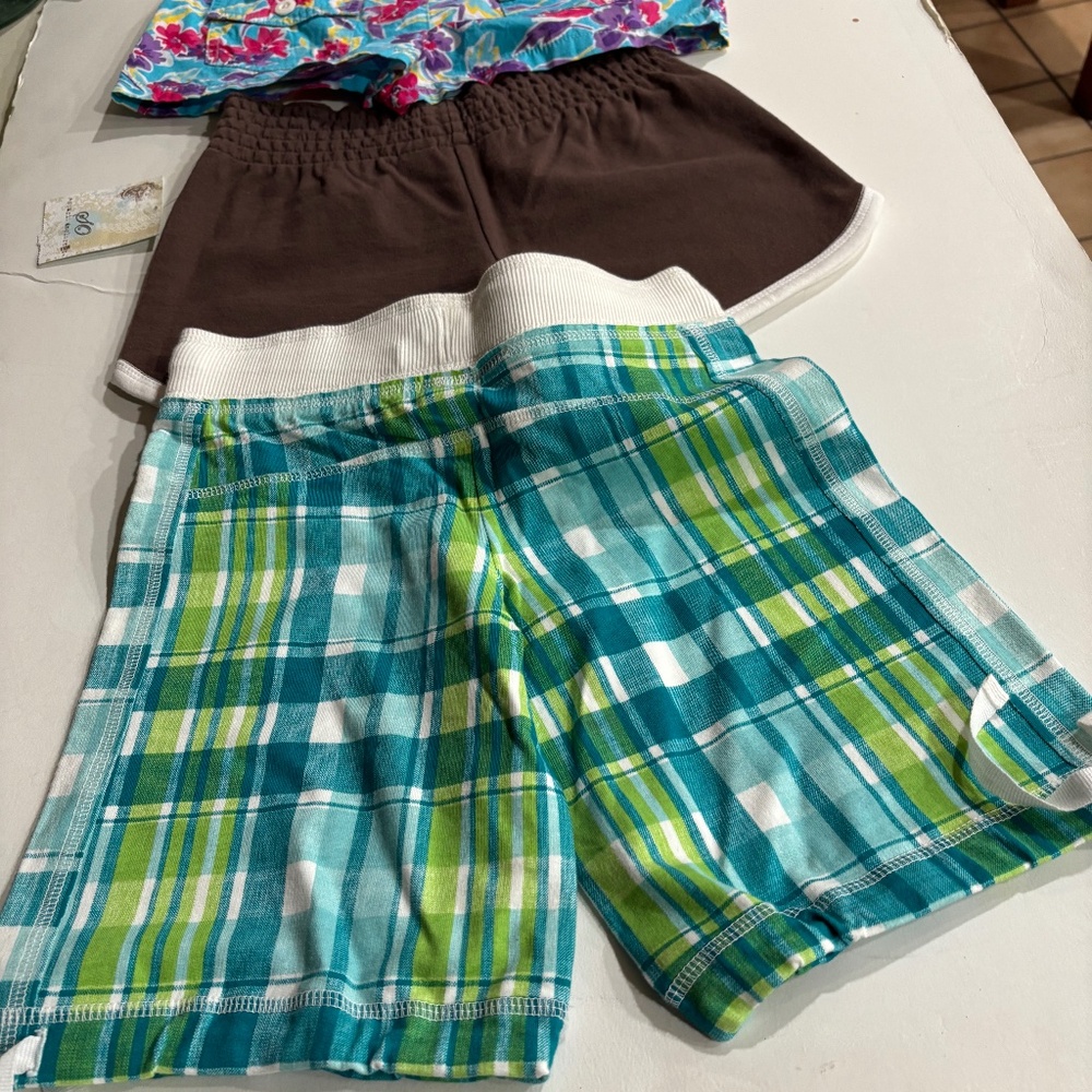 Bundle 3 pairs of girls size 7, 8, shorts, new with tags